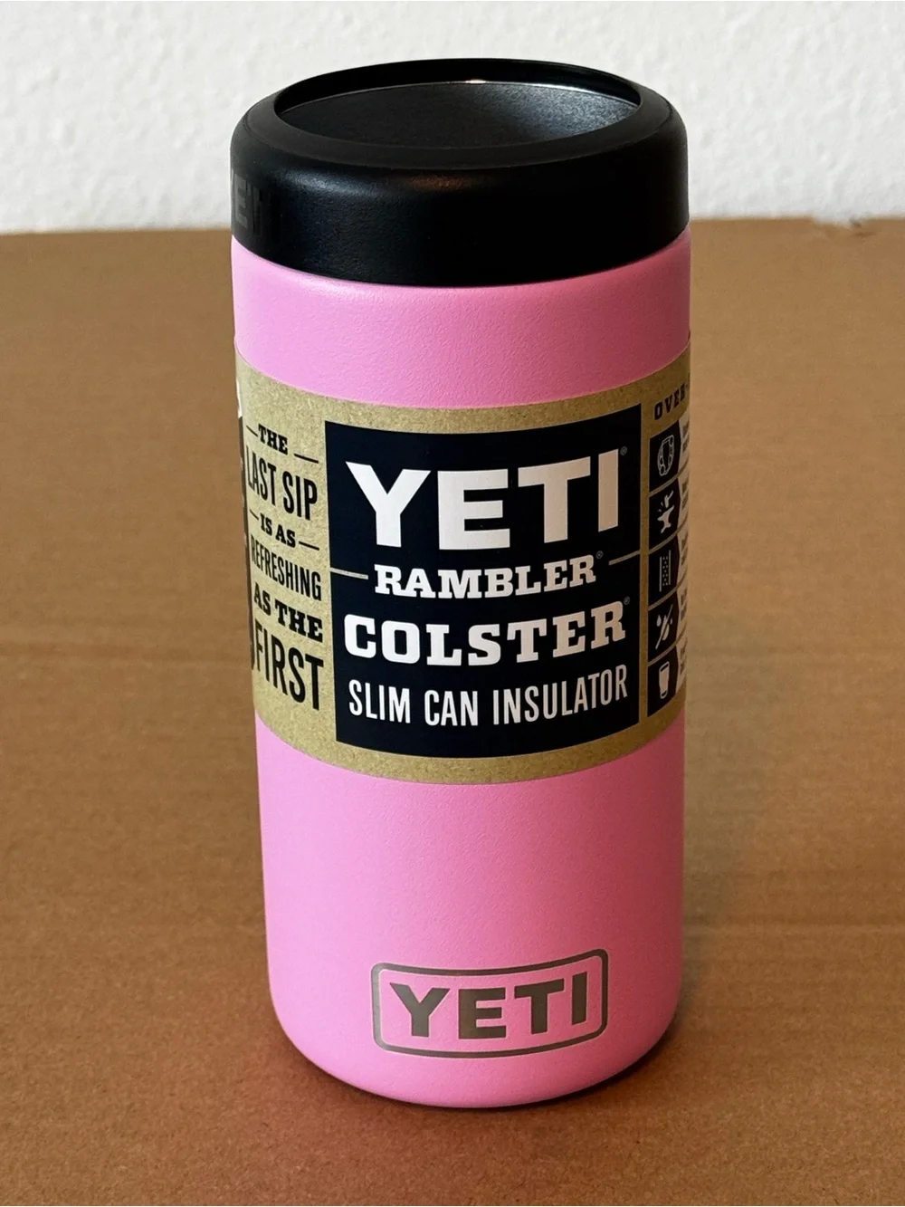 YETI Rambler 12oz Colster Slim Can Insulator Power Pink | New